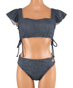 San-ai Resort（三愛水着楽園） ショルダーフリルノンワイヤービキニ 9M 　【San-ai Resort（サンアイリゾート）】