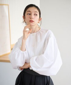 #Newans ウエストリボンショートブラウス