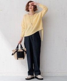 23区 【CLASSY.6月号掲載/洗える】23区DENIM コクーンシルエット パンツ