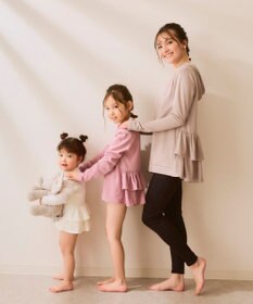 OP／FILA 【Ocean Pacific】フリル切り替えラッシュガード パーカー