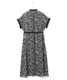23区 L 【一部店舗限定/速乾性/洗える】モノトーンプリント ワンピース