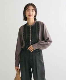 Green Parks ・ＥＬＥＮＣＡＲＥ　ＤＵＥ　フロントレースブラウス