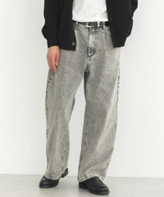 CRAFT STANDARD BOUTIQUE ハイブリーチケミカル加工デニムワイドパンツ