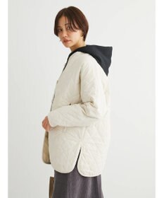 Green Parks キルティングノーカラーブルゾン