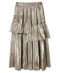 Green Parks ・ＥＬＥＮＣＡＲＥ　ＤＵＥ　メタリックティアードスカート