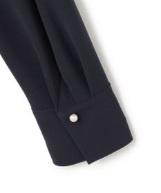 23区 【セットアップ対応/洗える】トリアセダブルジョーゼット 襟付き ワンピース