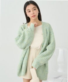 earth music&ecology ふわふわＭＩＸヤーンカーディガン