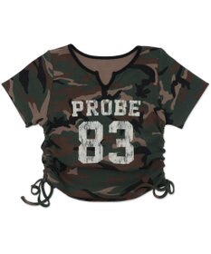 WEGO キーネックサイドレースアップちびT