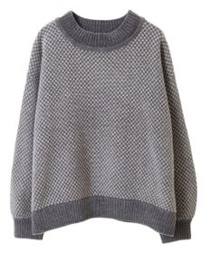 Green Parks ベロアモールモックネックニットプルオーバー