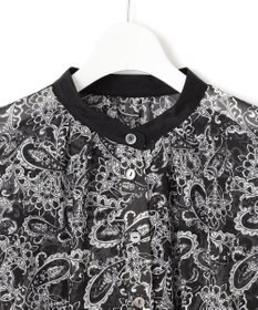 23区 L 【一部店舗限定/速乾性/洗える】モノトーンプリント ワンピース