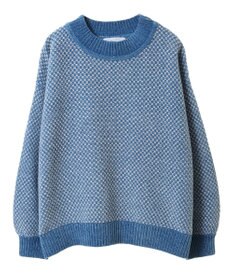 Green Parks ベロアモールモックネックニットプルオーバー