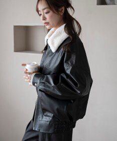 WEGO 2WAYファー襟PUジャケット