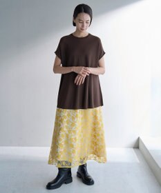 UNFILO L フラワーオパールスカート