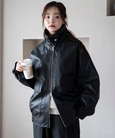 WEGO 2WAYファー襟PUジャケット