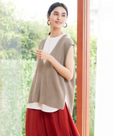 UNFILO L 【UVケア/抗菌防臭】深Ｖニットベスト