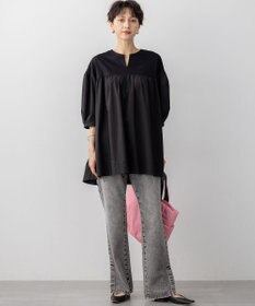 23区 S 【SLOW/一部店舗限定】スリット ストレート デニム