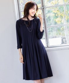 Tiaclasse 【洗える】スタイルアップも叶うピンタックワンピース