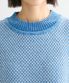 Green Parks ベロアモールモックネックニットプルオーバー