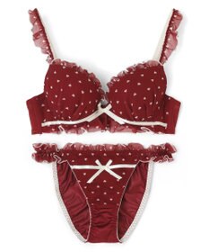 San-ai Resort（三愛水着楽園） 【WEB限定】フェミニンプティハートブラジャー＆ショーツセット 【northerly】