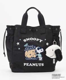 Y'SACCS SNOOPYデザイン 2way巾着トート(クッキー）