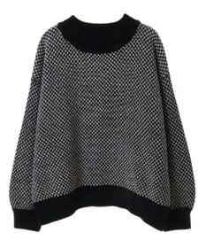 Green Parks ベロアモールモックネックニットプルオーバー