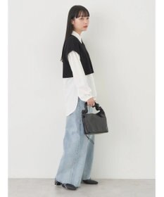 earth music&ecology ＳＥＴ２点ニットベスト＋シャツ