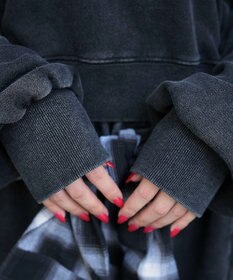 WEGO ドッキングオフショルショートスウェット