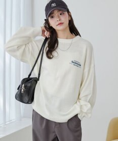 WEGO グラフィックニットBIGプルオーバー