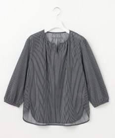 J.PRESS LADIES S 【WEB限定カラーあり・洗える・イージーケア】 アーネストストライプ スリットネック カットソー