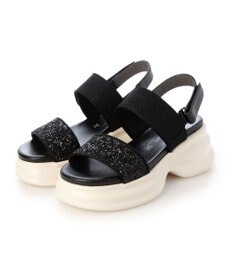 MODE ET JACOMO <MODE ET JACOMO>ボリュームソールグリッターサンダル