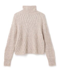 JOSEPH ファジーケーブル　ハイネックニット