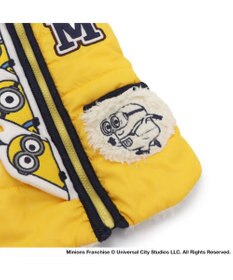 PET PARADISE ミニオン 背中開き 遠赤外線 綿入り ベスト ジップアップ 小型犬