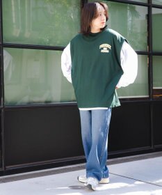 WEGO アンサンブルスウェットベストロンT