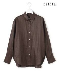 23区 【エステータ】チンツリネン オーバーサイズ シャツ