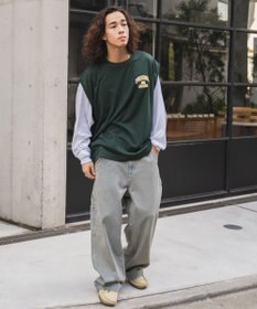 WEGO アンサンブルスウェットベストロンT