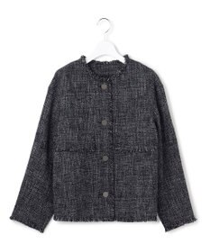 ICB ライトブッチャーツイード ノーカラージャケット