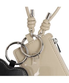 UNBILLION VERYコラボ カシュカシュ cachecache / ストラップ付きハートミニポーチモバイルストラップ