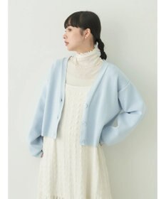 earth music&ecology バイカラースポンディッシュカーディガン