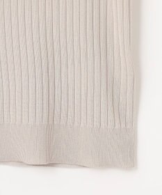 自由区 L 【アンサンブル対応・洗える】ハイツイストコットンアセテートフレンチスリーブ ニット