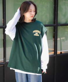 WEGO アンサンブルスウェットベストロンT