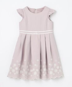 ANY KIDS 裾刺繍ワンピース