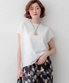 23区 L 【先行予約】レーヨンポリエステルストレッチ フレンチスリーブ ニット