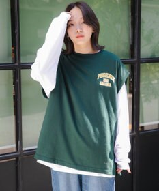 WEGO アンサンブルスウェットベストロンT