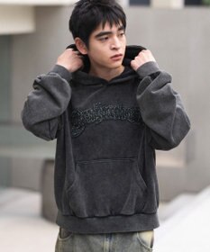 WEGO ショートグラフィックプルパーカー