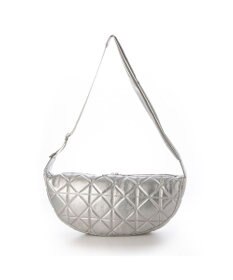 UNBILLION カシュカシュ cachecache / ソフト合皮キルティングハーフムーンショルダー