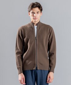 JOSEPH HOMME 【イージーケア】 ヴィスコースリンクス　ジップアップカーディガン