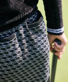 ZERO HALLIBURTON 【セットアップ可能】 モノグラム柄 ニットスカート ZHG-W5A4f 85141