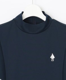 23区GOLF 【WOMEN】【吸水速乾】フレアスリーブ モックネックシャツ
