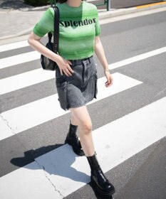 WEGO グラデーションちびニットT