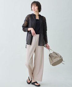 ANY L レースオーバーシャツ